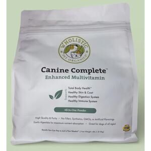 Wholistic Pet Organics Canine Complete Dog Multivitamin - 4 Lbs - Food Topper
